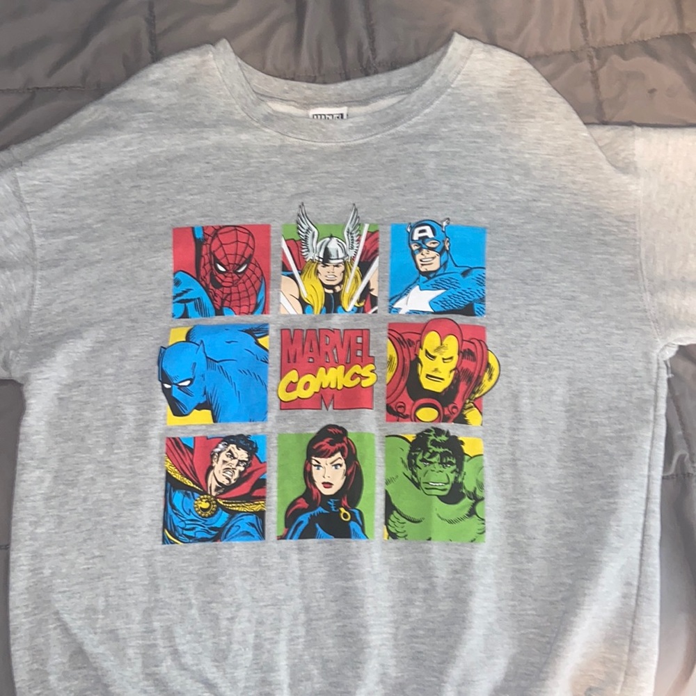 Marvel Comics Grey Sweater Men’s XL
